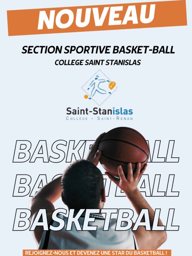 Section Sportive CJR Basket aux collèges Simone Veil et St Stanislas