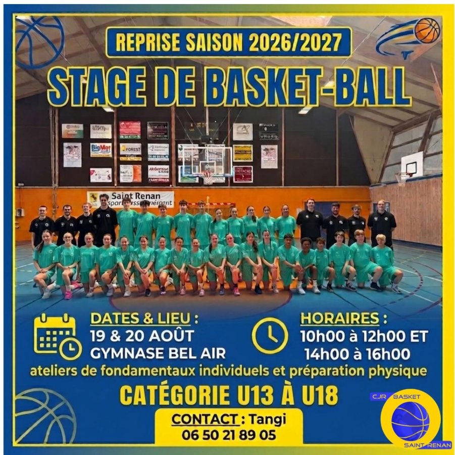 Stage de reprise - Saison 2026-2027